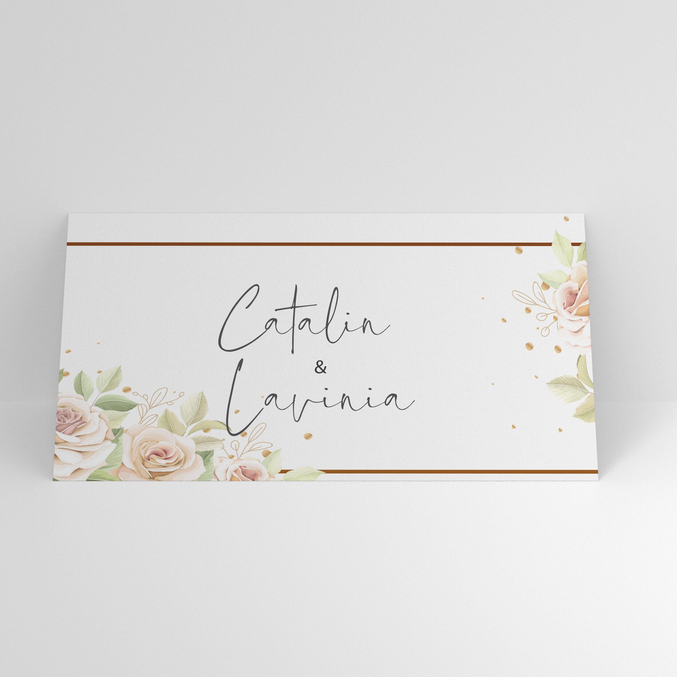 Plic de bani elegant cu flori pastel și design romantic