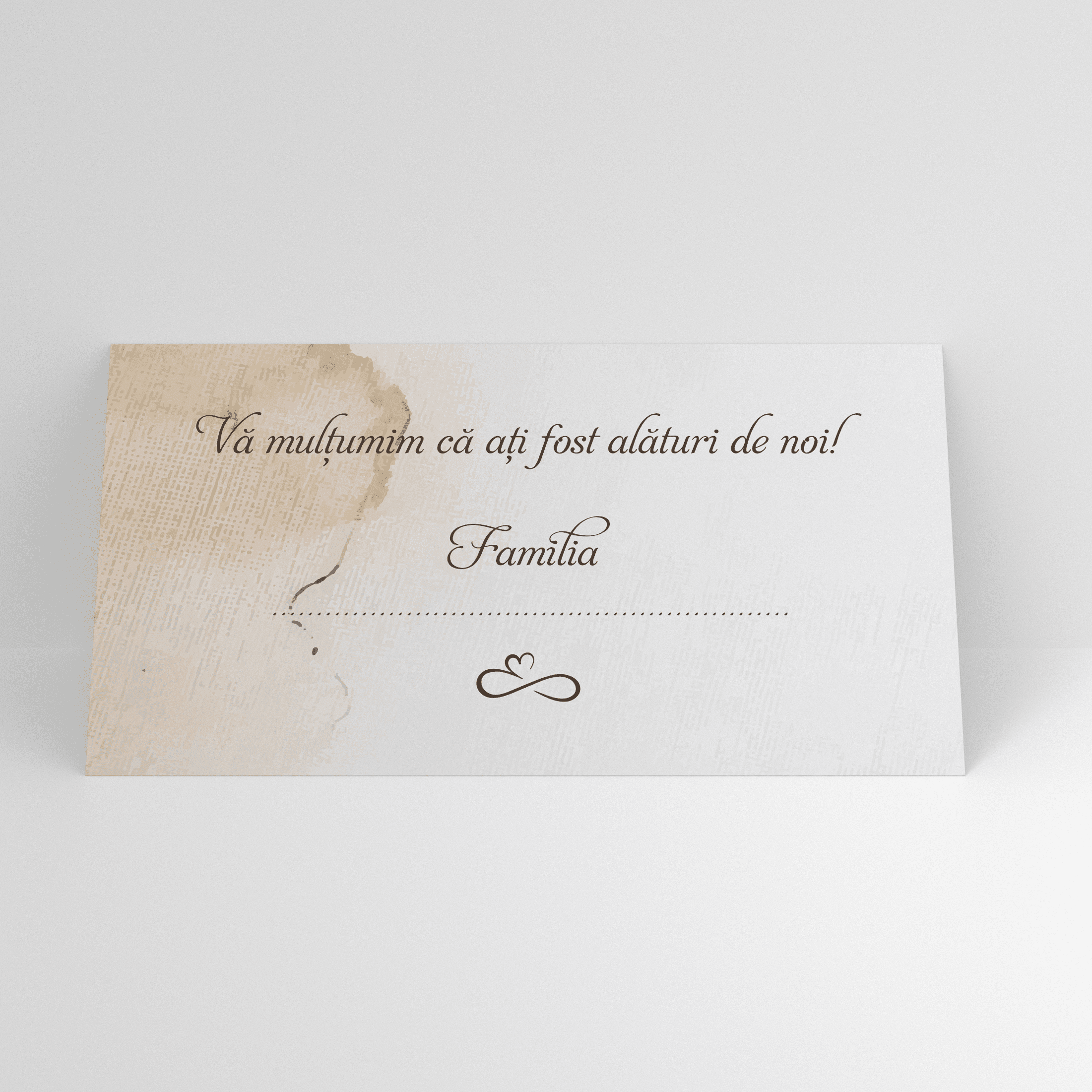 Plic de bani nunta elegant bej cu textura artistica si design minimalist