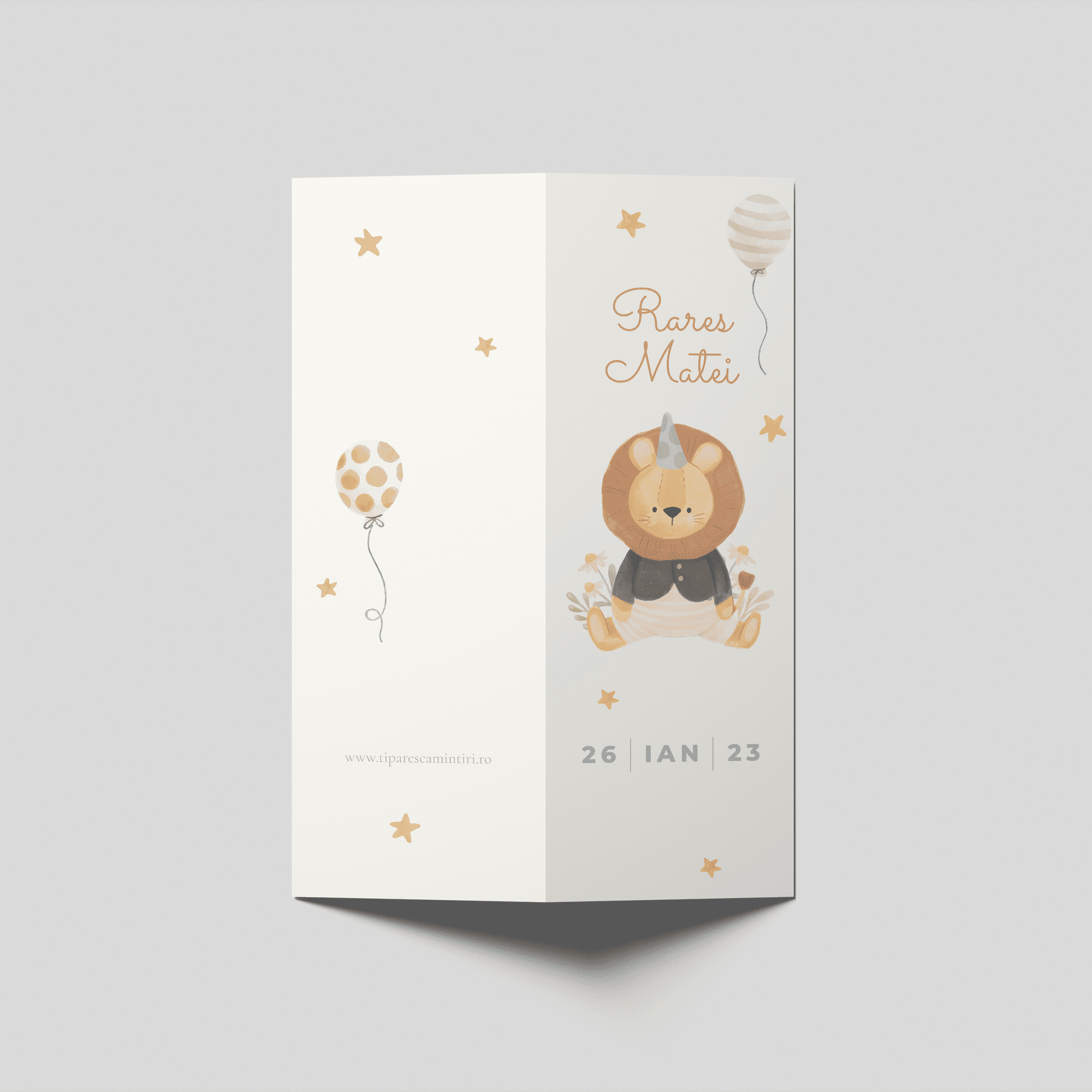 meniu botez leu jucaus baloane pastel