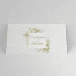 Plic de bani nunta floral ivory cu flori delicate personalizat